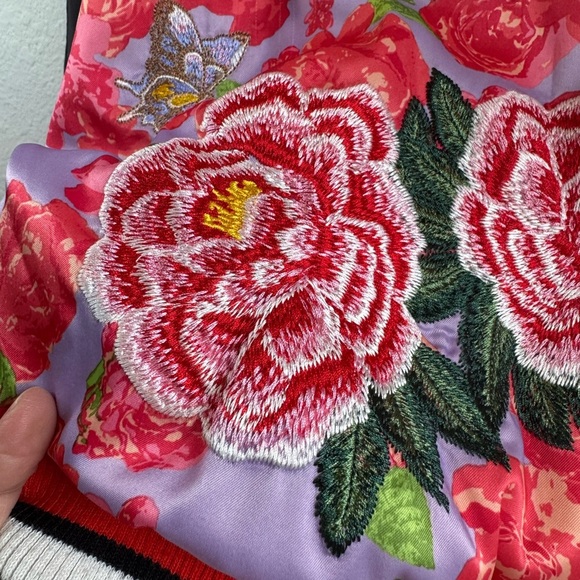 SILENCE+NOISE & URBAN OUTFITTERS Collab ‘Arielle’ Satin Bomber Jacket - Picture 15 of 17